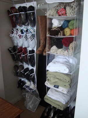Hanging shoe storage Hanging shoe storage